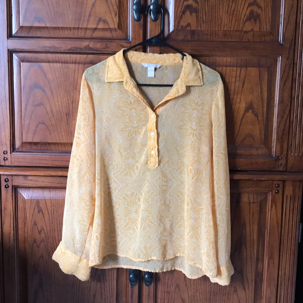 Banana Republic Half-Button Down Shirt